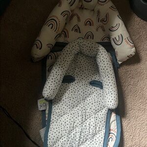 2 Rainbow Patterned Baby Car Seat Liner